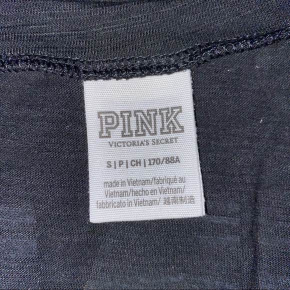 PINK V Neck Tee with Rose Gold Bling! - Picture 2 of 9